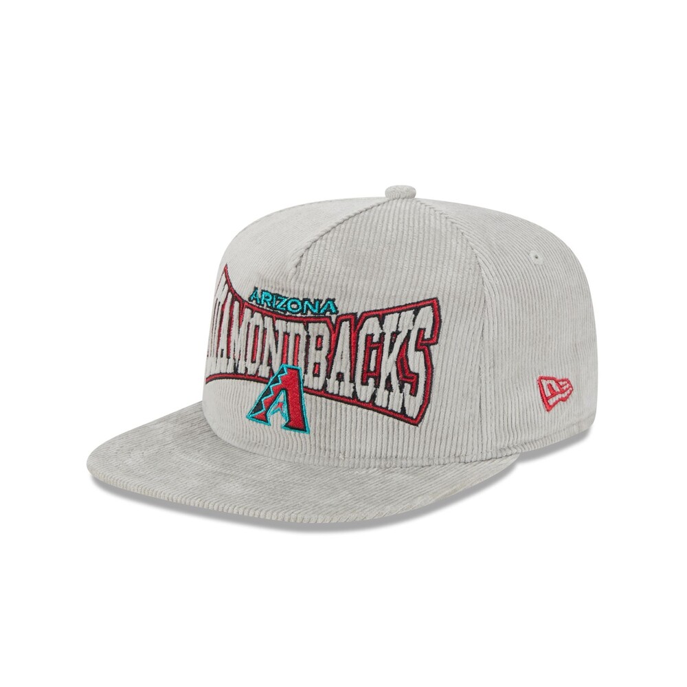 New Era Arizona Diamondbacks Gray Cord Golfer Hat - One Size
